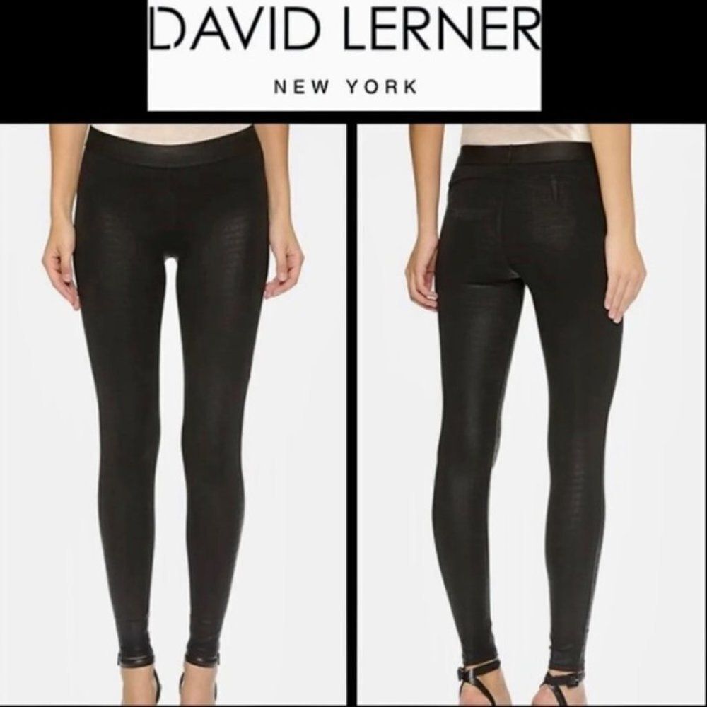 David Lerner Croc Barlow Leggings Sz XS NWT